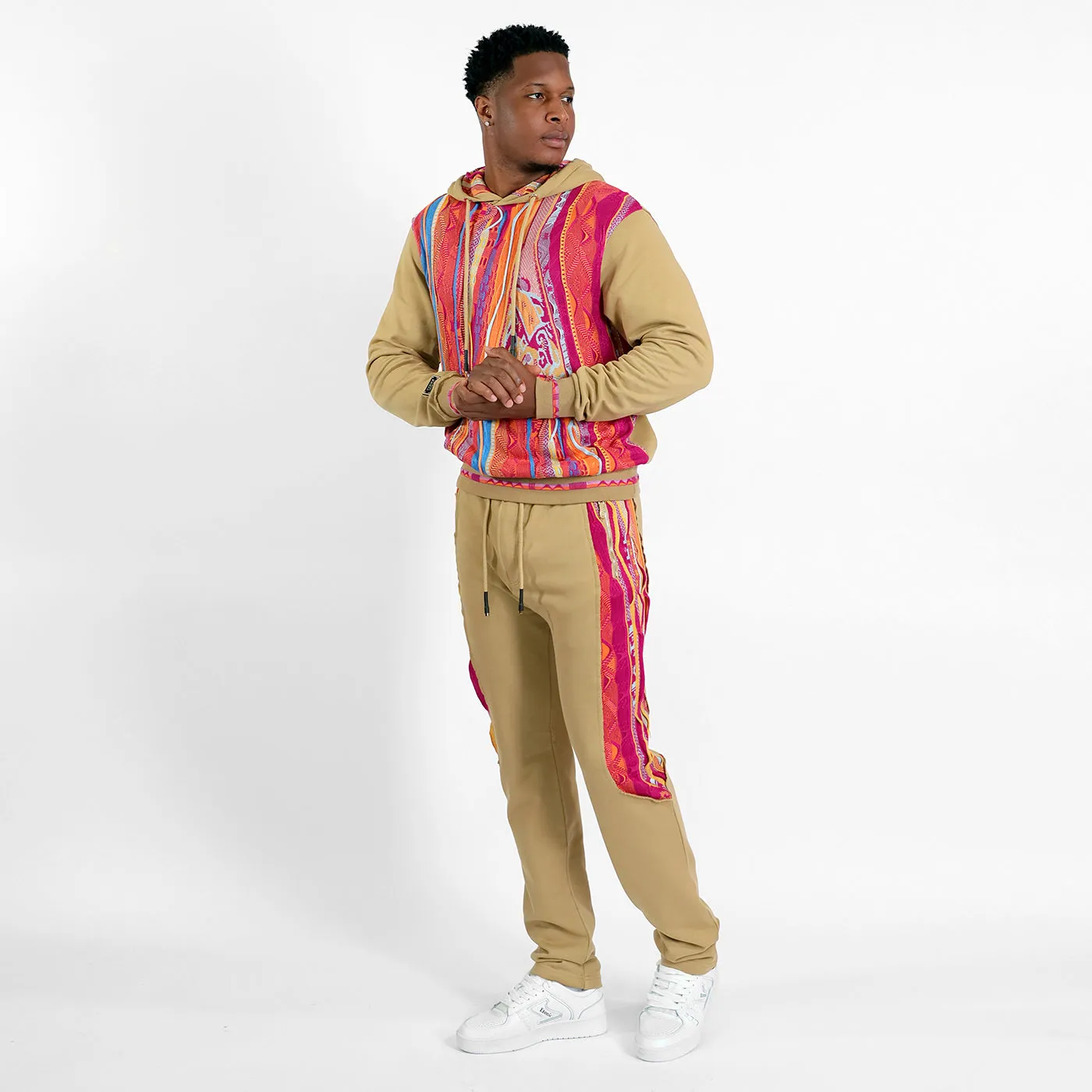 New -COOGI Sweater Pieced Hoody in Khaki sold by COOGI product image thumbnail 4