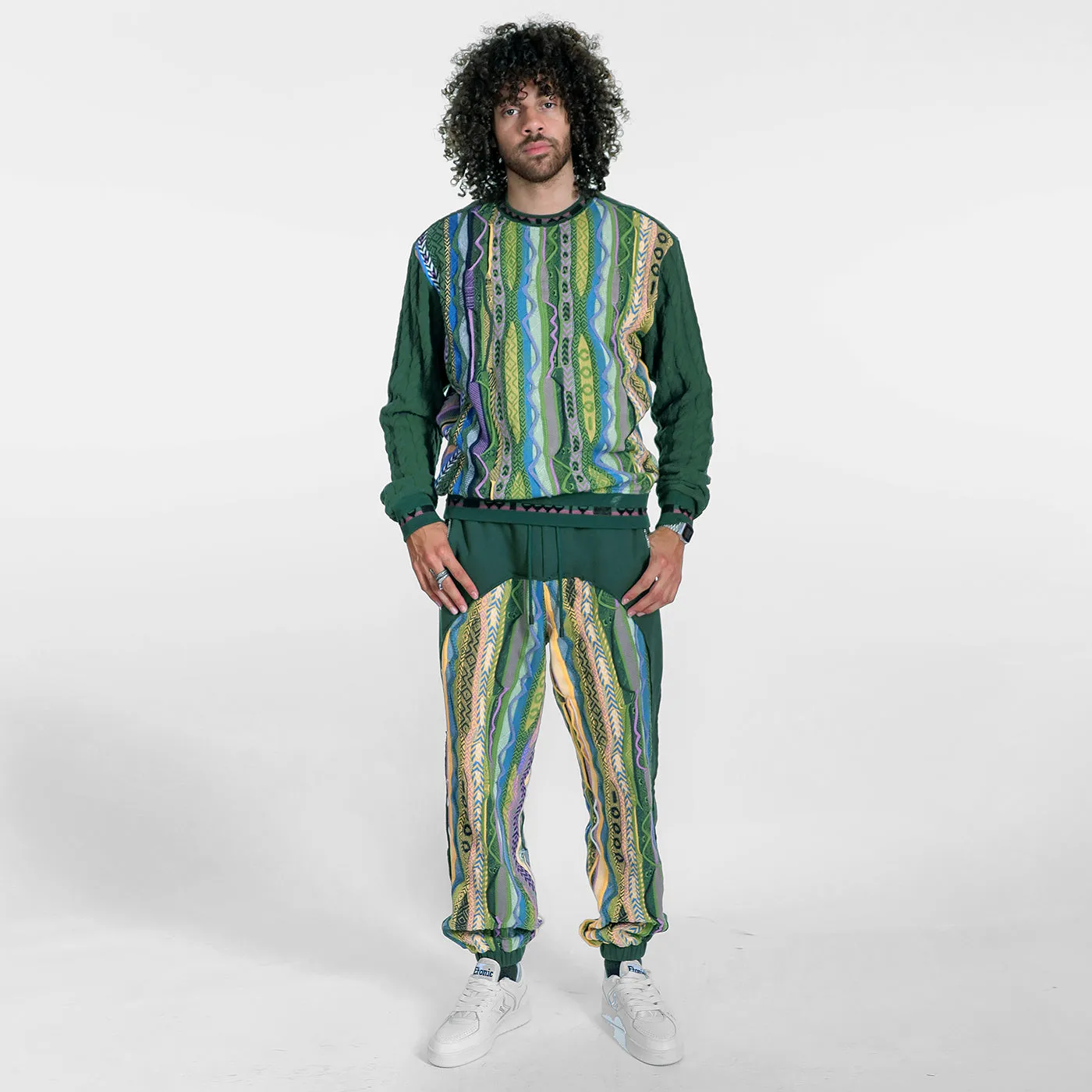 New - COOGI Cable Knit Crewneck Sweater - Green sold by COOGI product image thumbnail 3