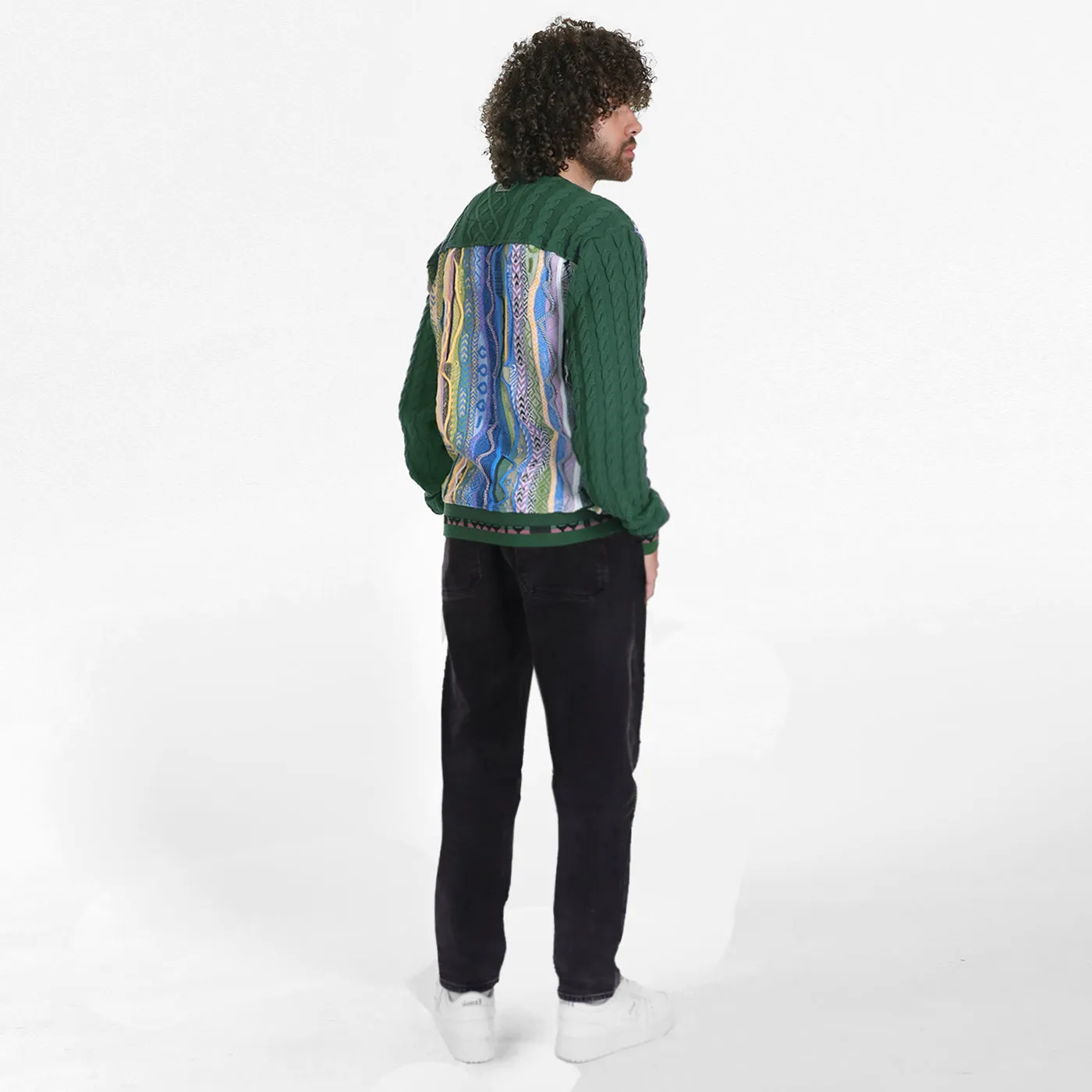 New - COOGI Cable Knit Crewneck Sweater - Green sold by COOGI product image thumbnail 4