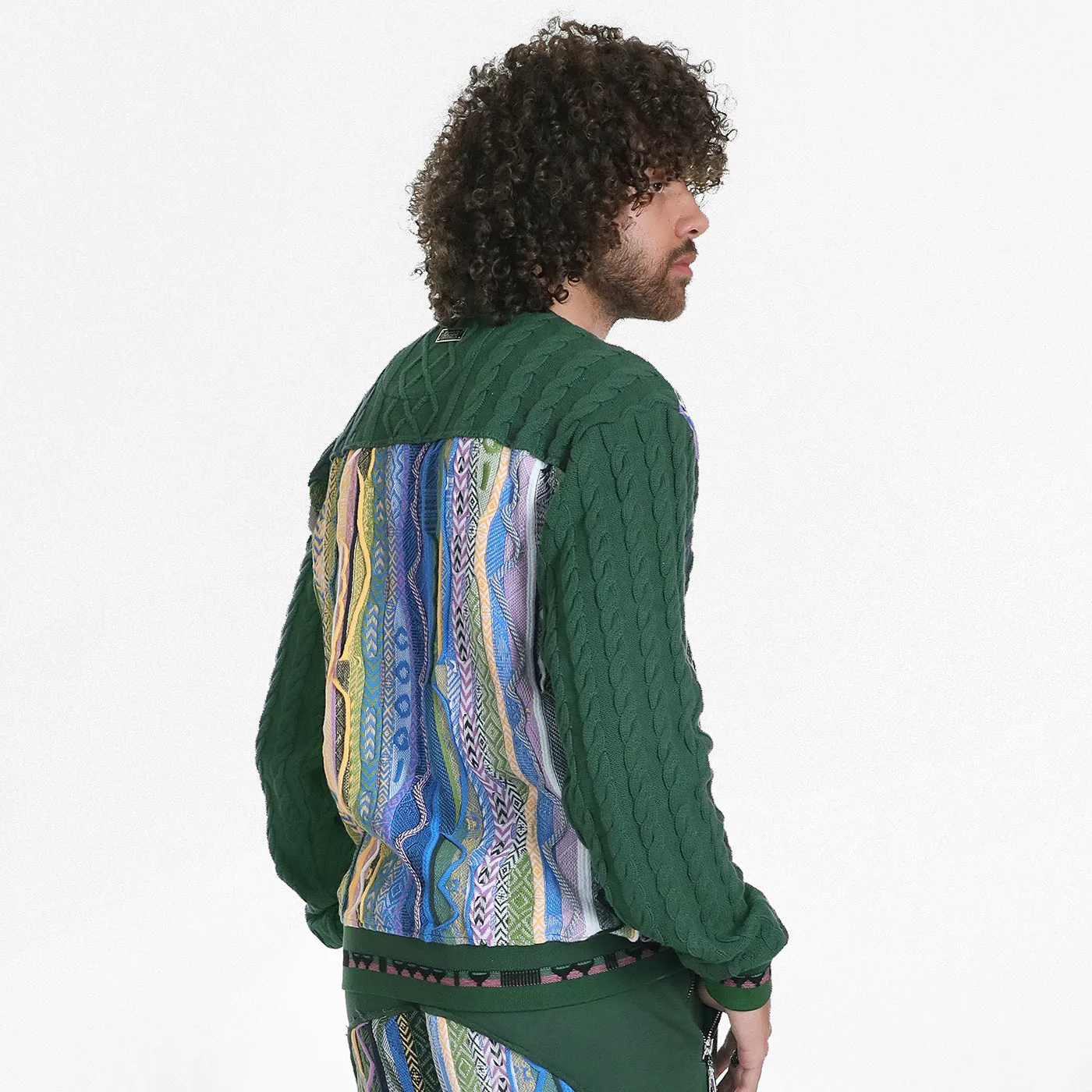 New - COOGI Cable Knit Crewneck Sweater - Green sold by COOGI product image thumbnail 5