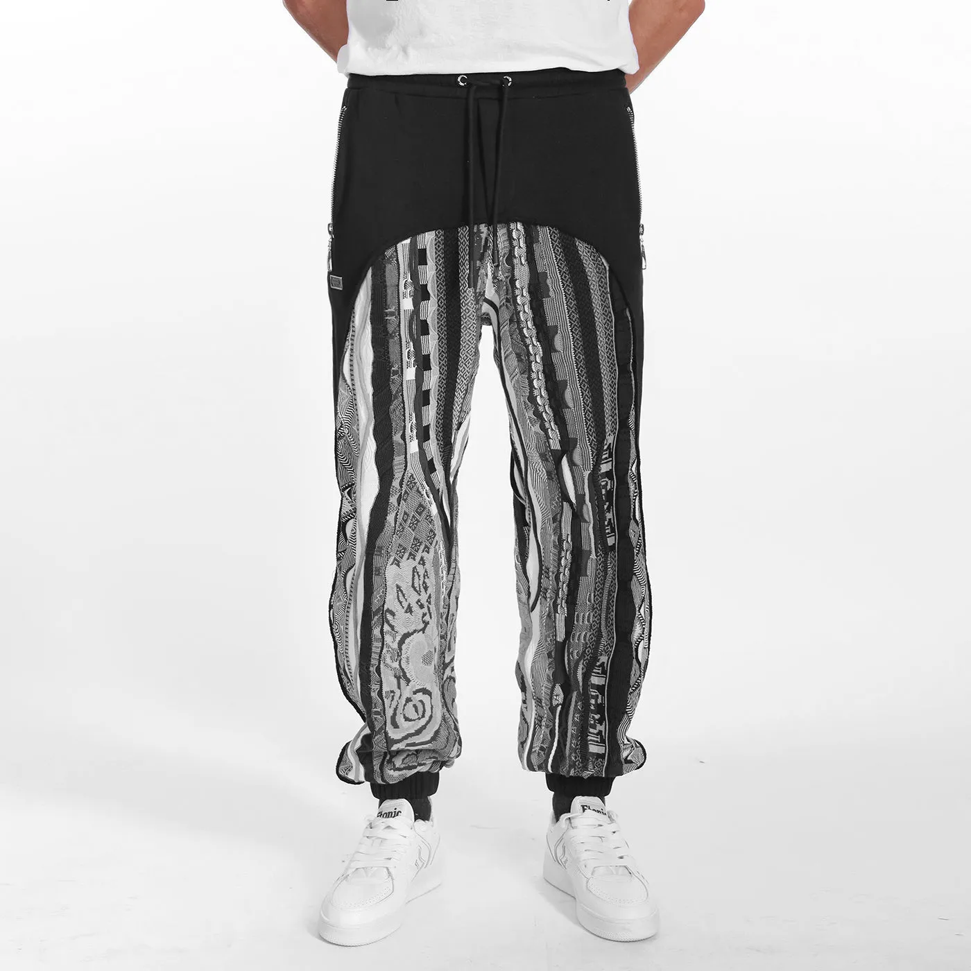 New - COOGI Sweater Pieced Fleece Jogger in Black and Gray sold by COOGI product image thumbnail 2