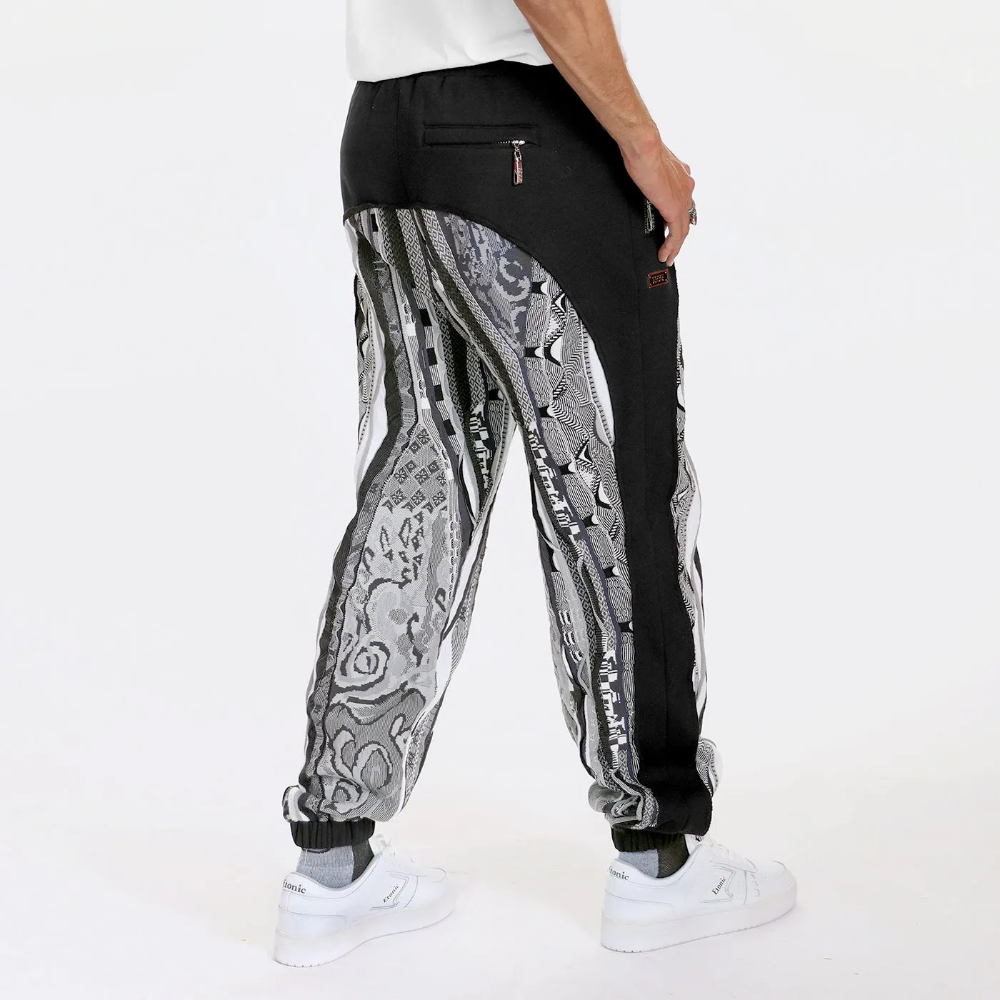 New - COOGI Sweater Pieced Fleece Jogger in Black and Gray sold by COOGI product image thumbnail 4