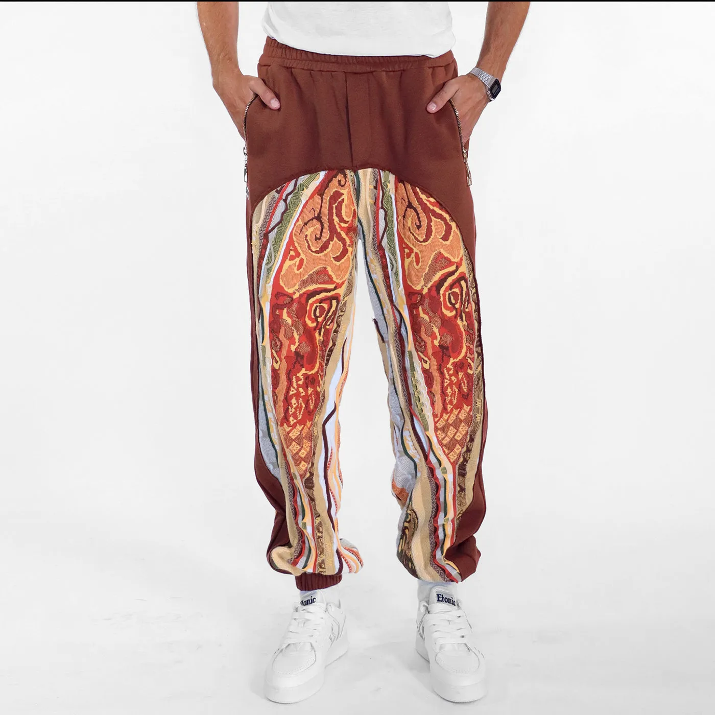New - COOGI Sweater Pieced Fleece Jogger in Brown sold by COOGI product image thumbnail 2