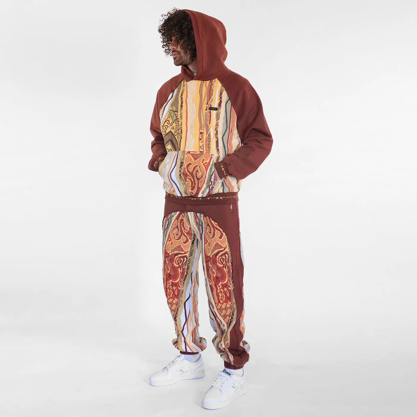 New - COOGI Sweater Pieced Fleece Jogger in Brown sold by COOGI product image thumbnail 5