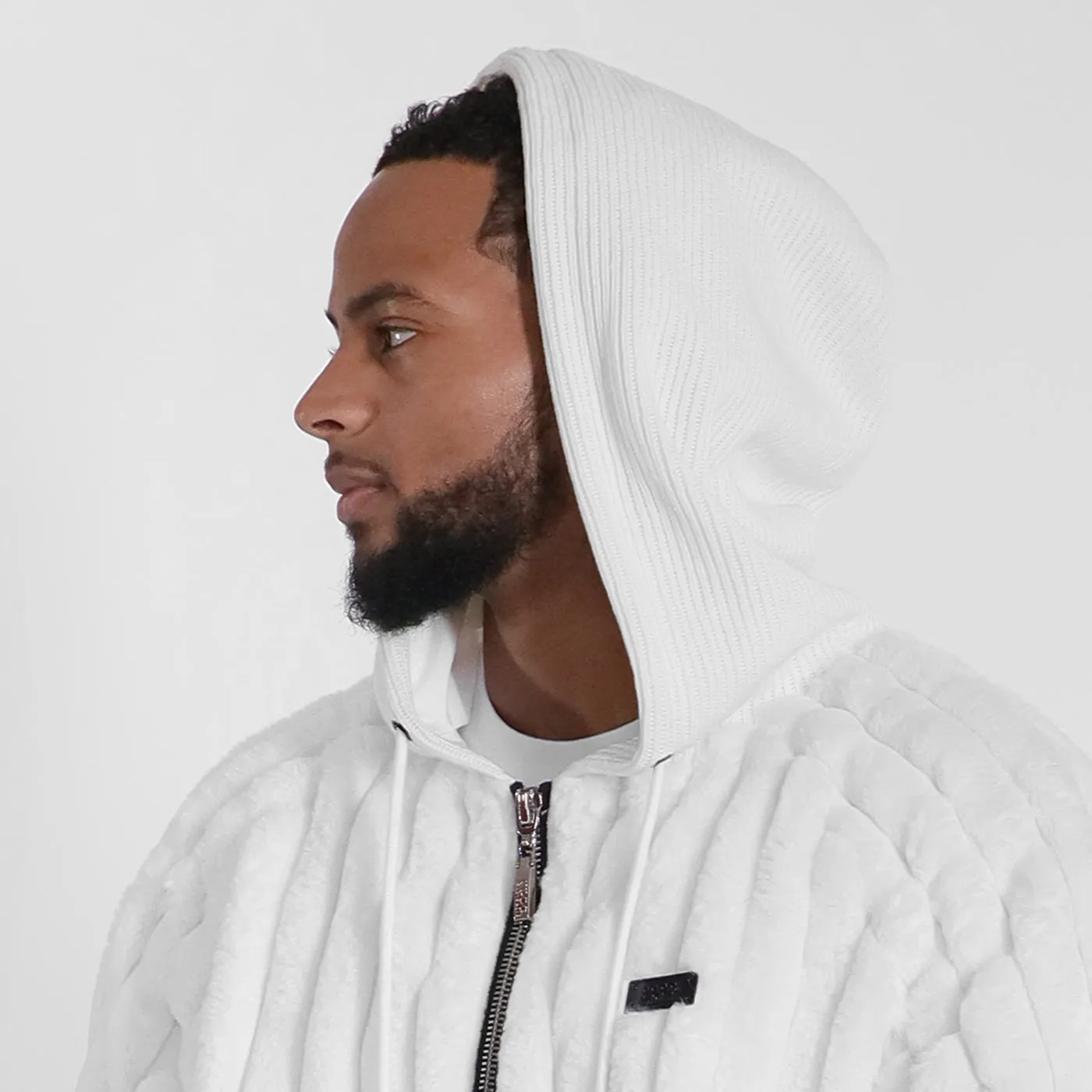 New - COOGI Faux Fur Full Zip Hoody - Bone sold by COOGI product image thumbnail 3