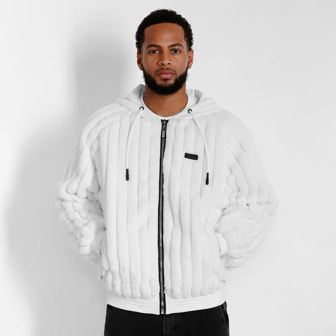New - COOGI Faux Fur Full Zip Hoody - Bone sold by COOGI product image thumbnail 2