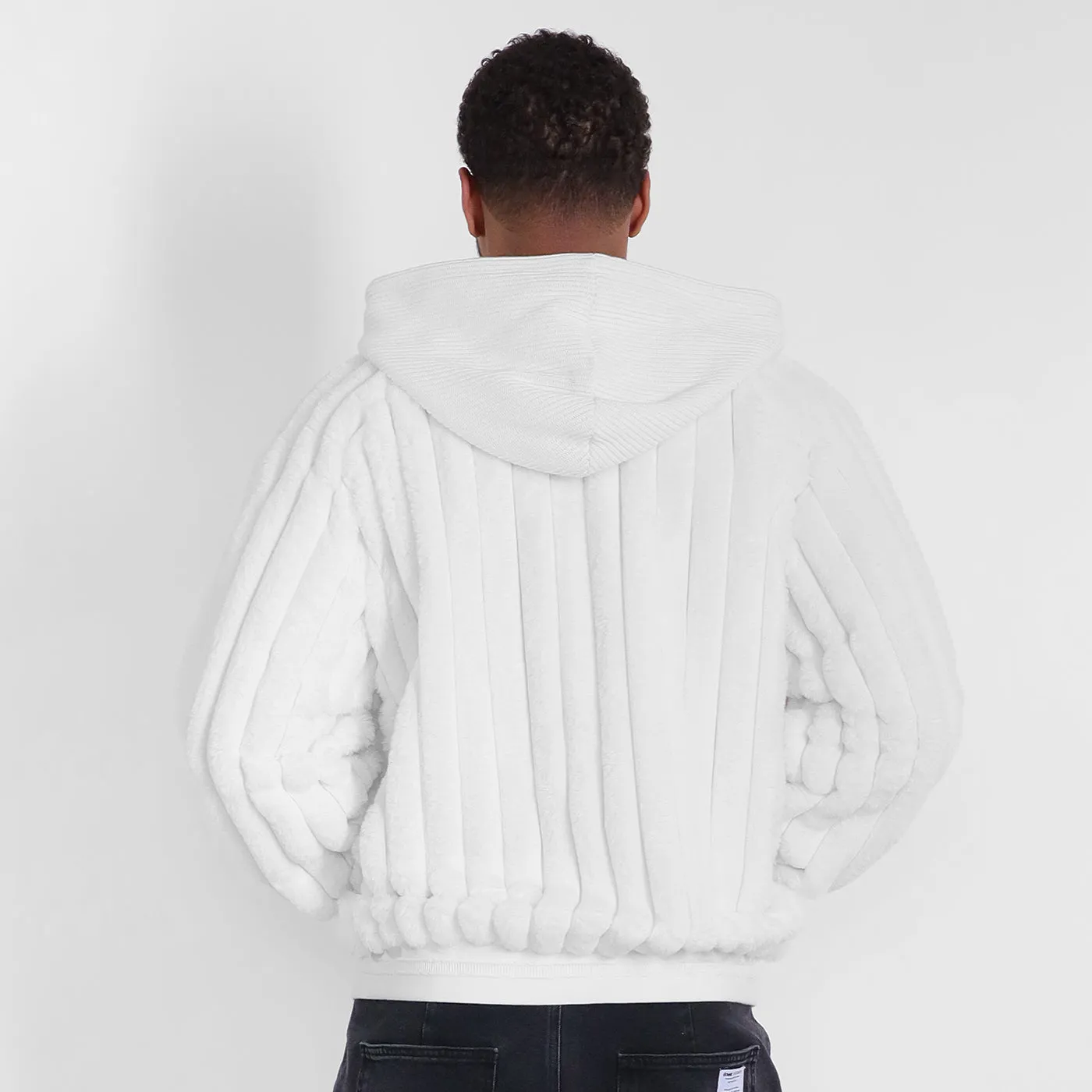 New - COOGI Faux Fur Full Zip Hoody - Bone sold by COOGI product image thumbnail 5