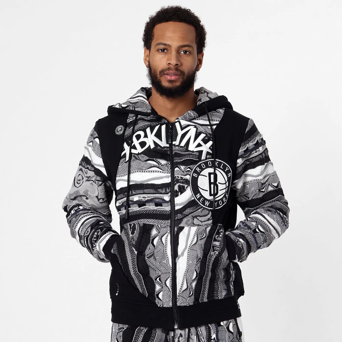 New - COOGI X NBA X Protege - Brooklyn Nets Full Zip Hoody sold by COOGI product image thumbnail 2