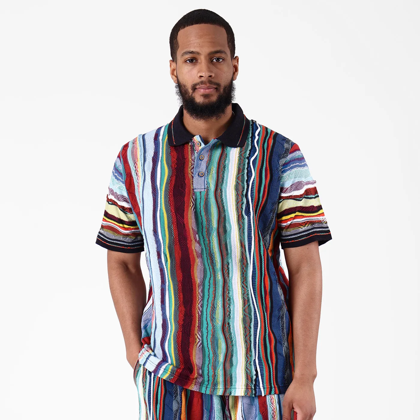 New - COOGI Light Weight Sweater Knit Polo in Jade Black sold by COOGI product image thumbnail 2