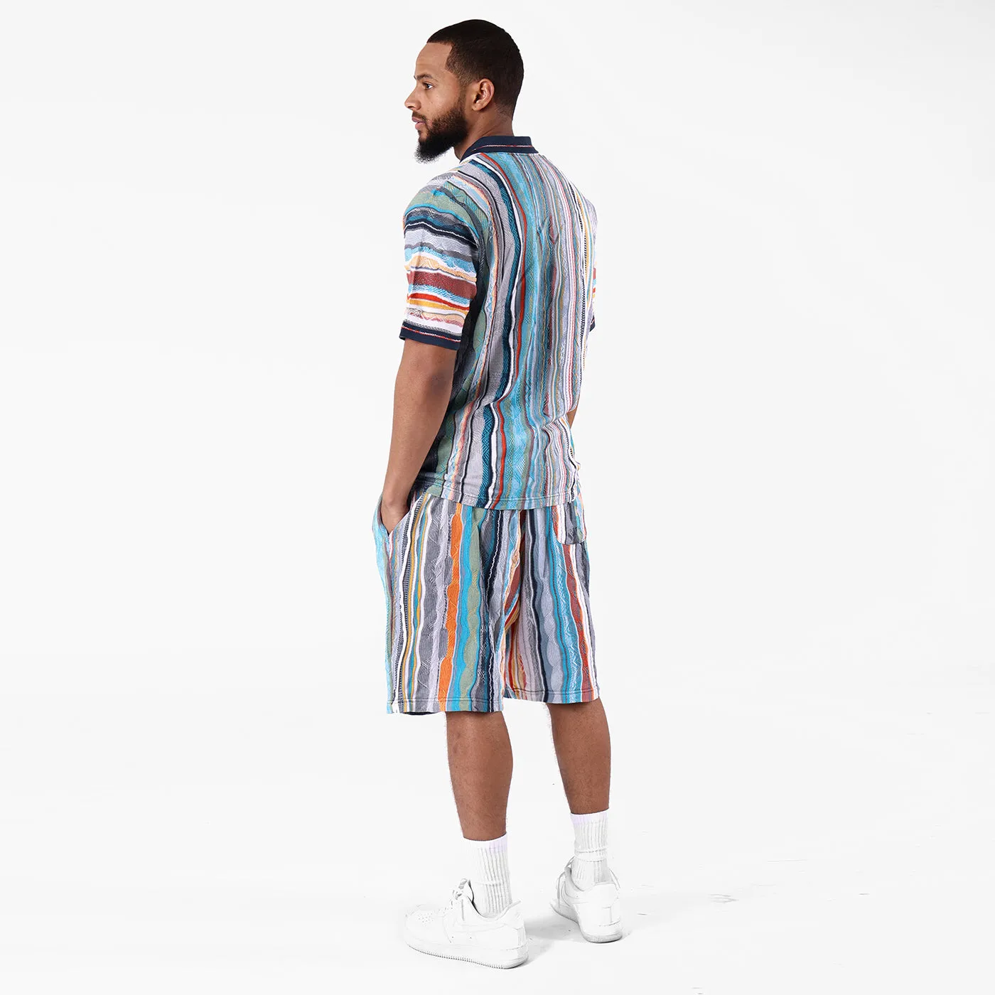 New - COOGI Light Weight Sweater Knit Polo in Blue and Gray sold by COOGI product image thumbnail 5