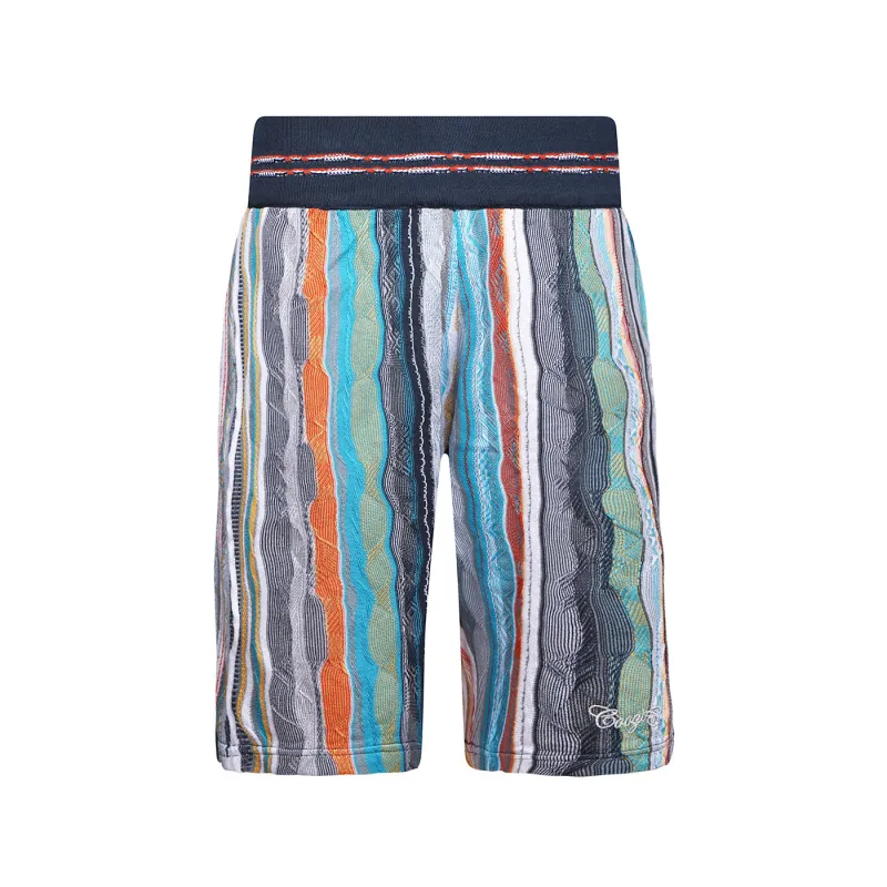 COOGI Light Weight Sweater Knit Shorts in Blue and Gray sold by COOGI