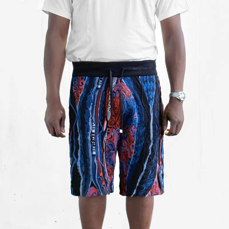 New - COOGI Navy and Orange Sweater Knit Shorts sold by COOGI