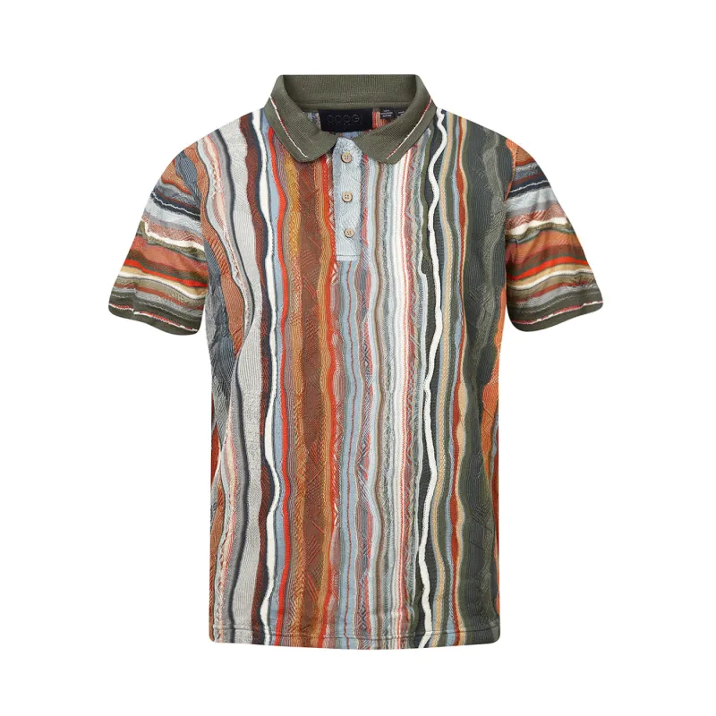 New - COOGI Light Weight Sweater Knit Polo in Natural sold by COOGI