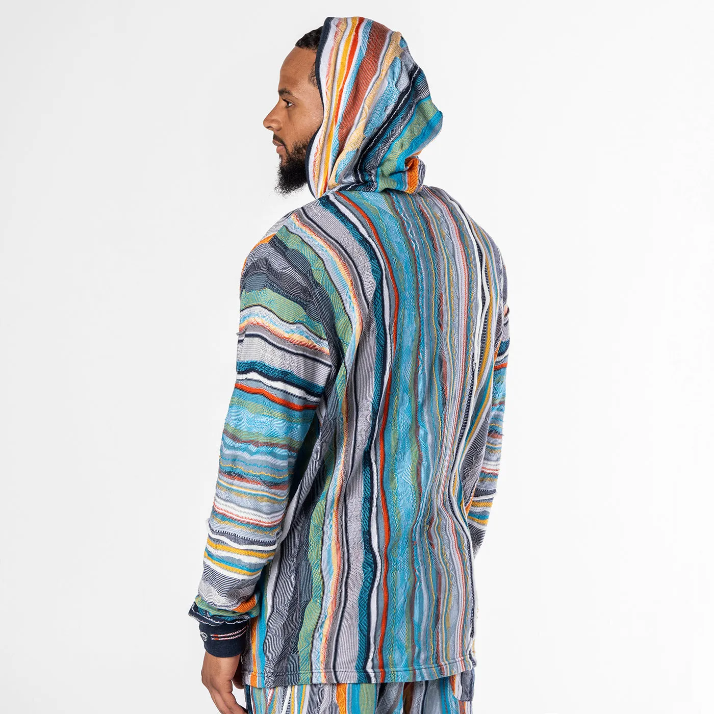 New - COOGI Light Weight Sweater Knit Hoody in Blue and Gray - Set sold by COOGI product image thumbnail 4