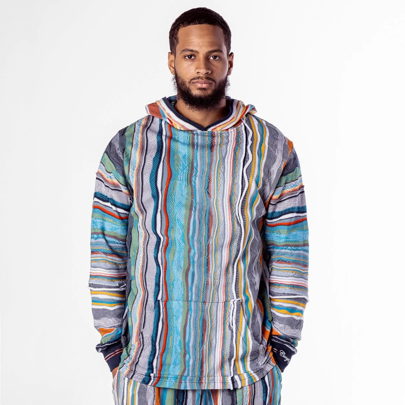 New - COOGI Light Weight Sweater Knit Hoody in Blue and Gray - Set sold by COOGI product image thumbnail 3