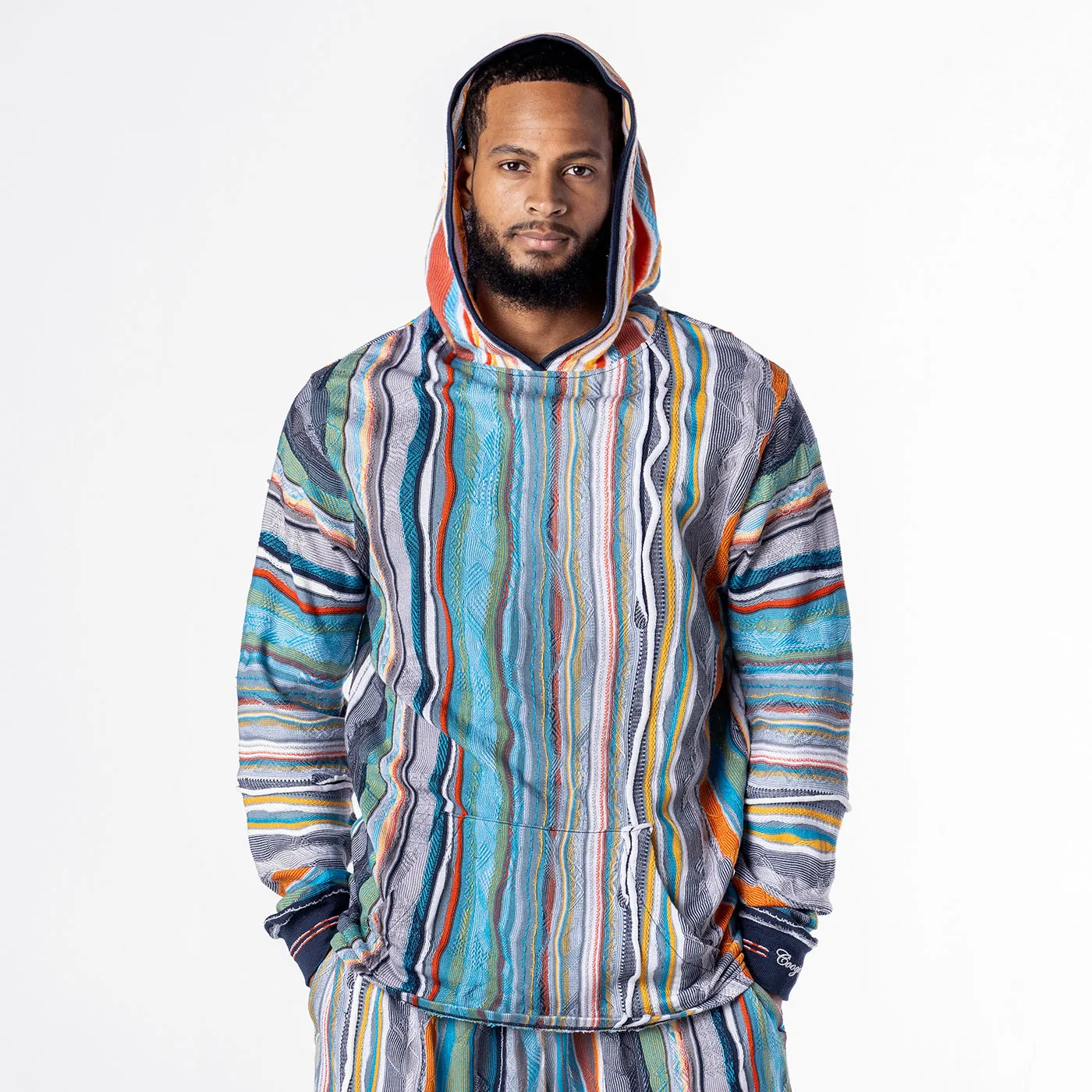 New - COOGI Light Weight Sweater Knit Hoody in Blue and Gray - Set sold by COOGI product image thumbnail 2
