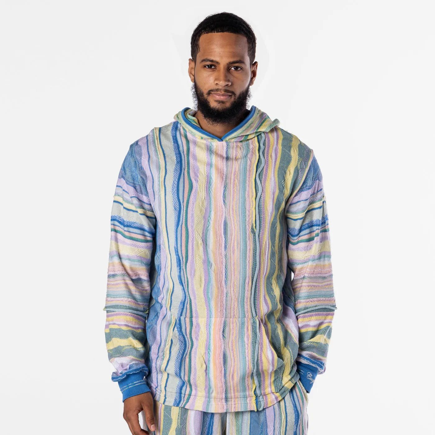 New - COOGI Light Weight Sweater Knit Hoody in Pink and Blue - Set sold by COOGI product image thumbnail 3