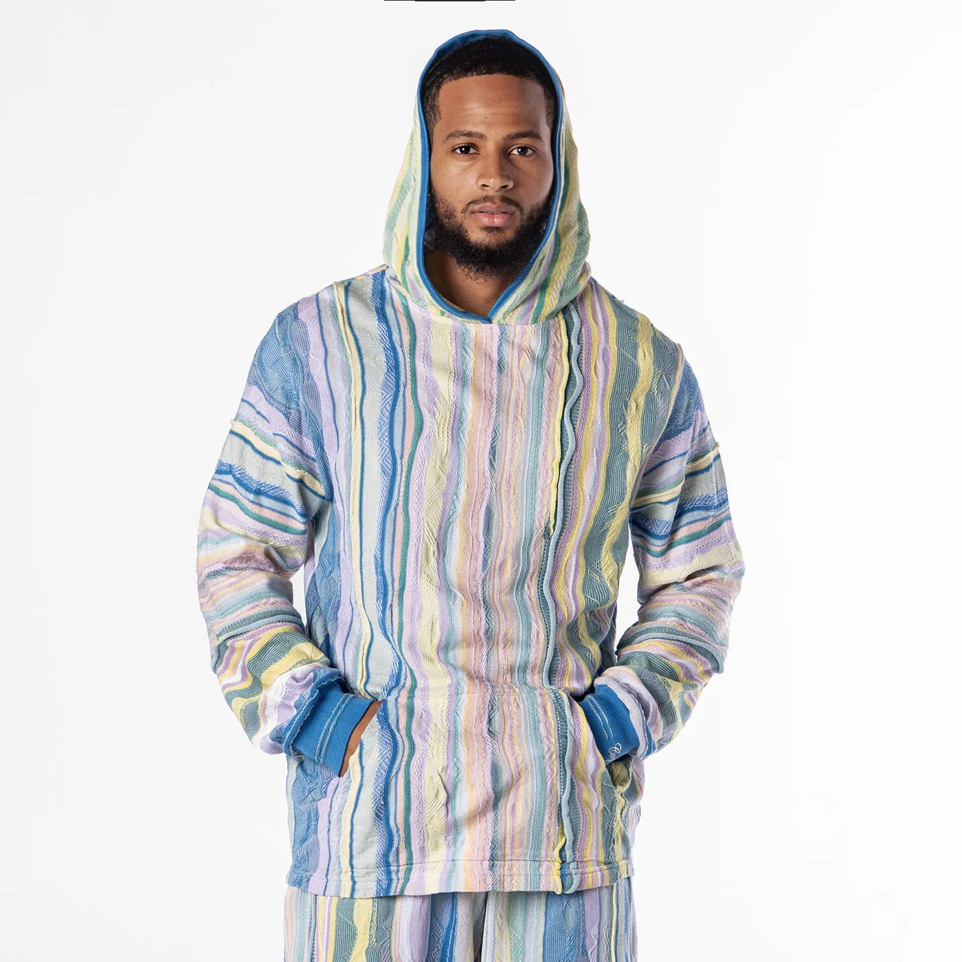 New - COOGI Light Weight Sweater Knit Hoody in Pink and Blue - Set sold by COOGI product image thumbnail 2