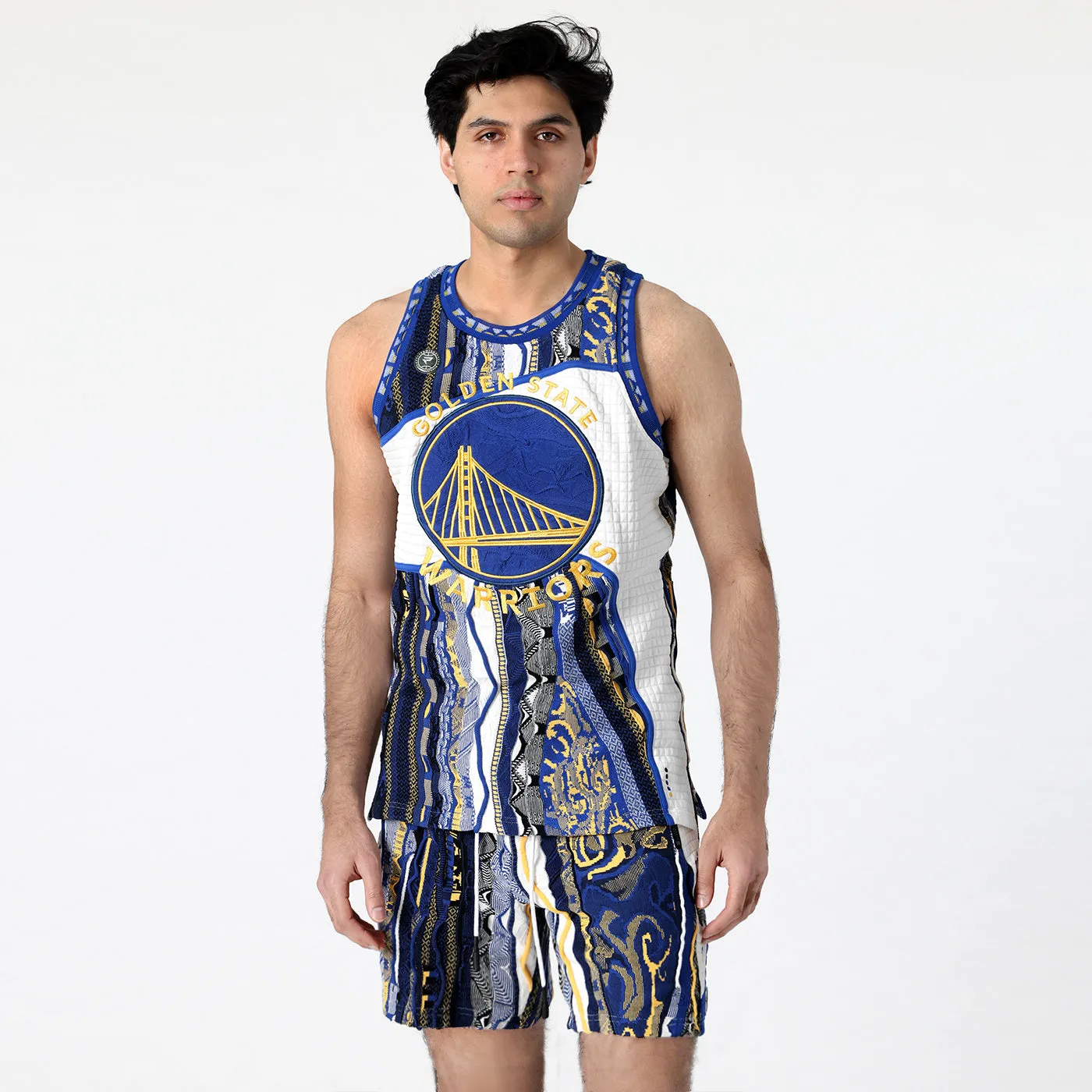 New - COOGI X NBA X Protege -Golden State Warriors Sweater Knit Basketball Shorts - Set sold by COOGI product image thumbnail 5
