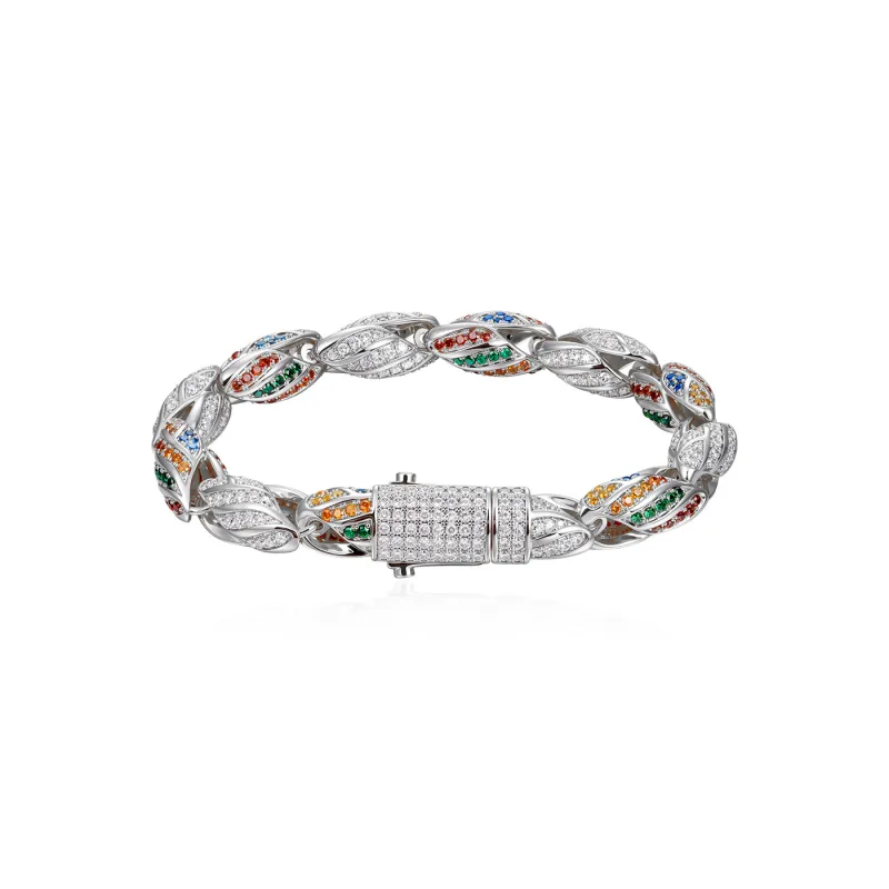 COOGI Twisted Rope Bracelet - White Gold Plated sold by COOGI
