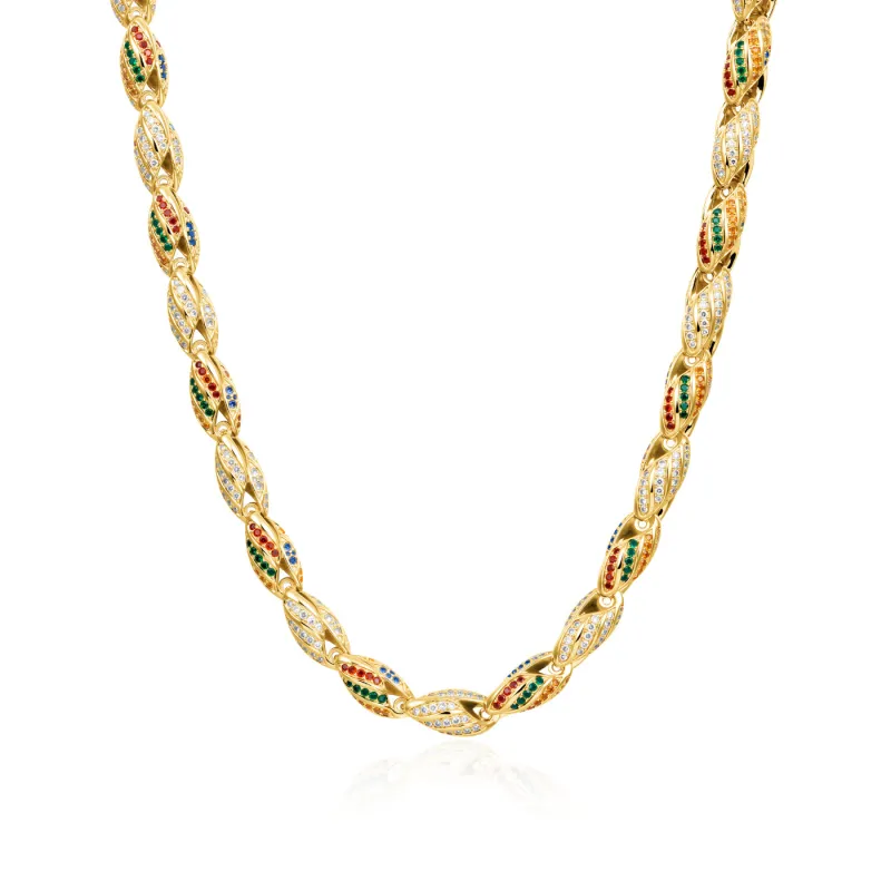 COOGI Twisted Rope Necklace - Yellow Gold Plated sold by COOGI
