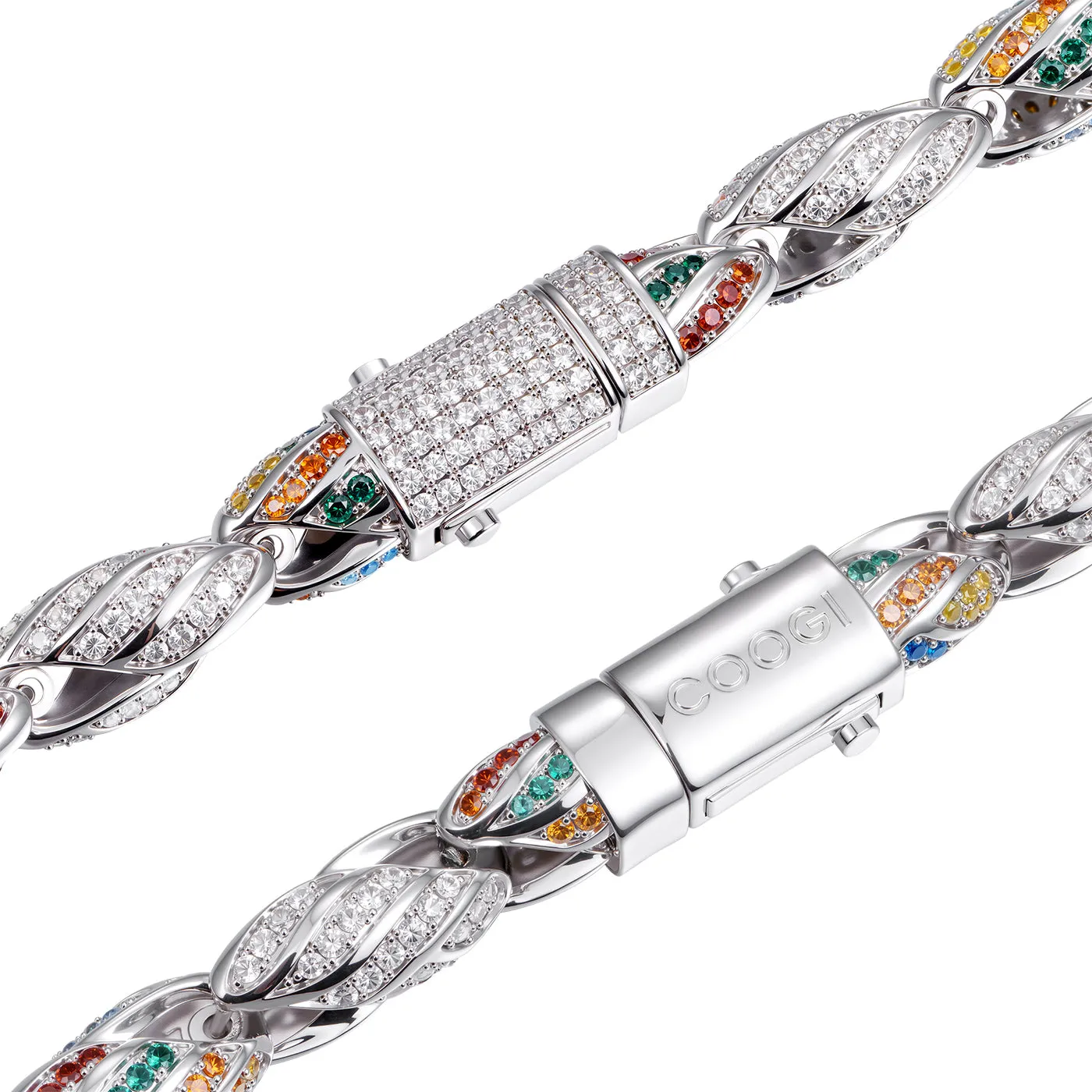 COOGI Twisted Rope Necklace - White Gold Plated sold by COOGI product image thumbnail 4