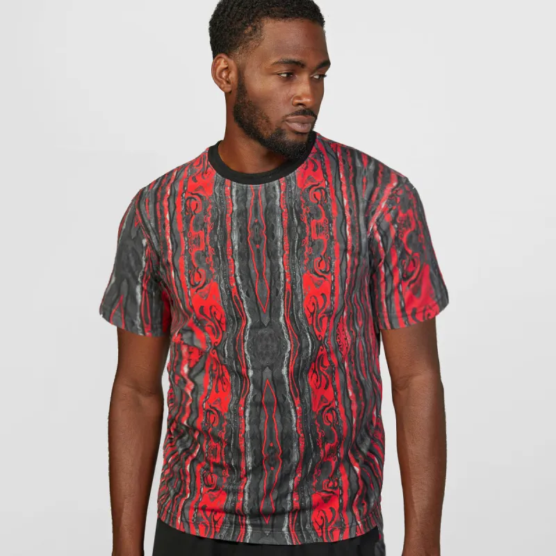 COOGI Classic Red-Black All Over Crewneck Tee sold by COOGI