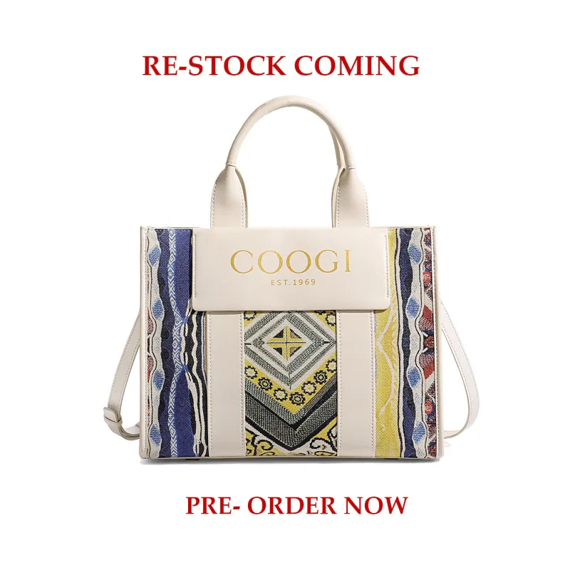 New - COOGI Hamptons Tote Bag - Cream made by COOGI