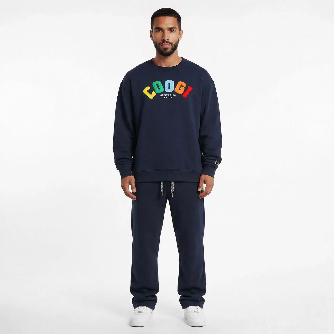 New - COOGI - Block Logo Crew - Oversized - Navy: COOGI Crown Reserve HeavyLuxe Fleece sold by COOGI product image thumbnail 3