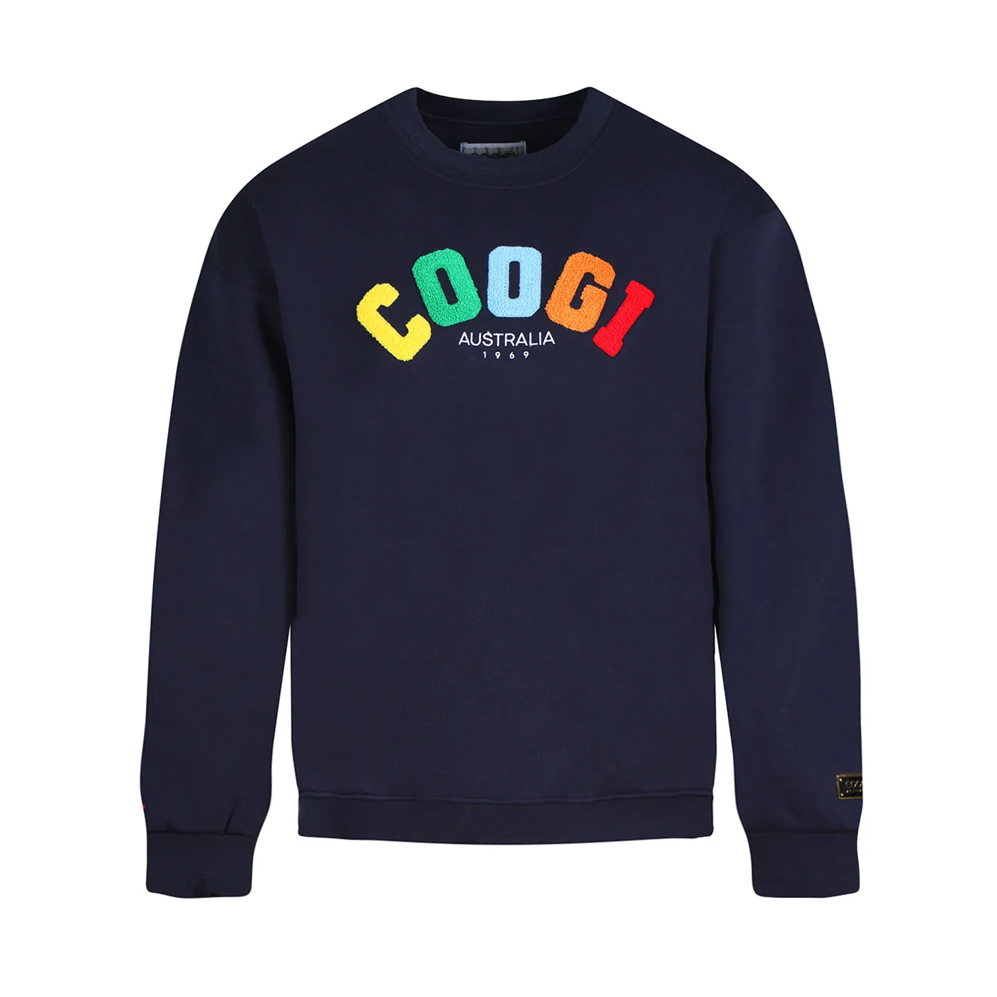 New - COOGI - Block Logo Crew - Oversized - Navy: COOGI Crown Reserve HeavyLuxe Fleece sold by COOGI