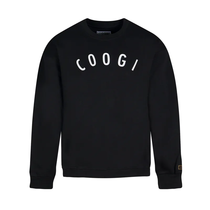 New - COOGI  - Statement Crew - Oversized - Black: COOGI Crown Reserve HeavyLuxe Fleece made by COOGI