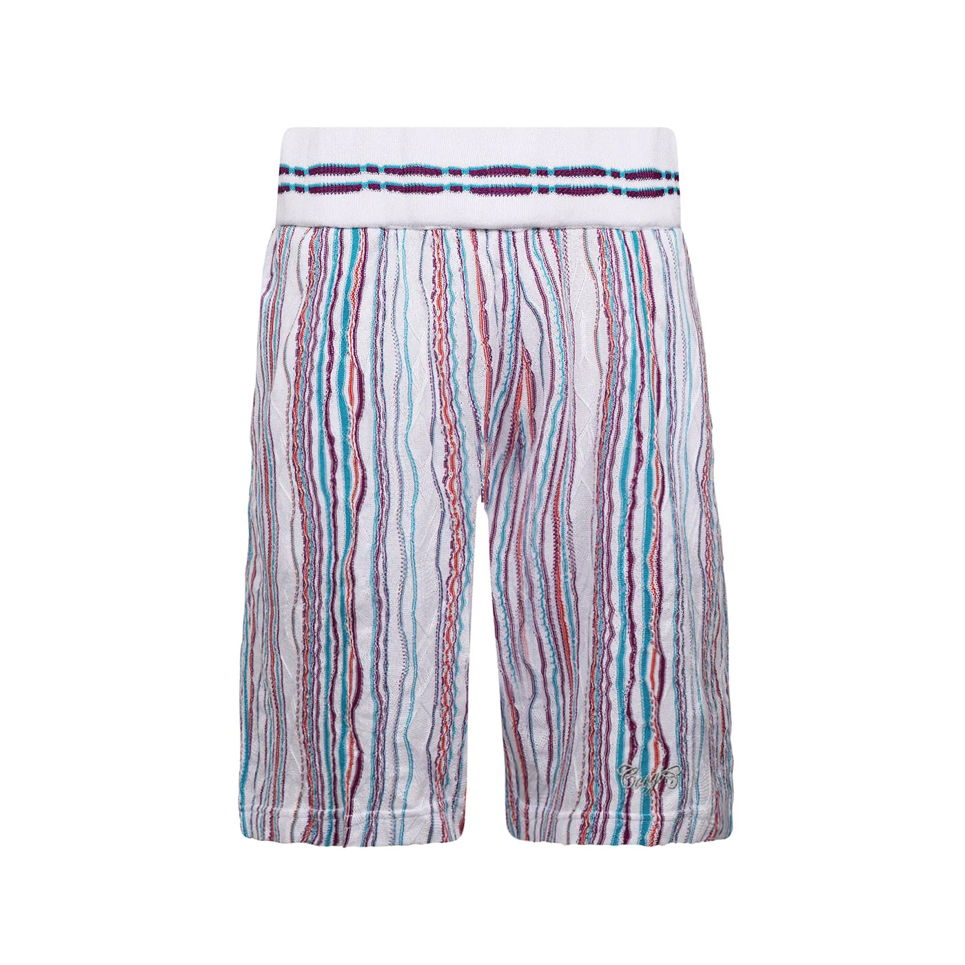 New - COOGI Light Weight Sweater Knit Shorts - White Base sold by COOGI