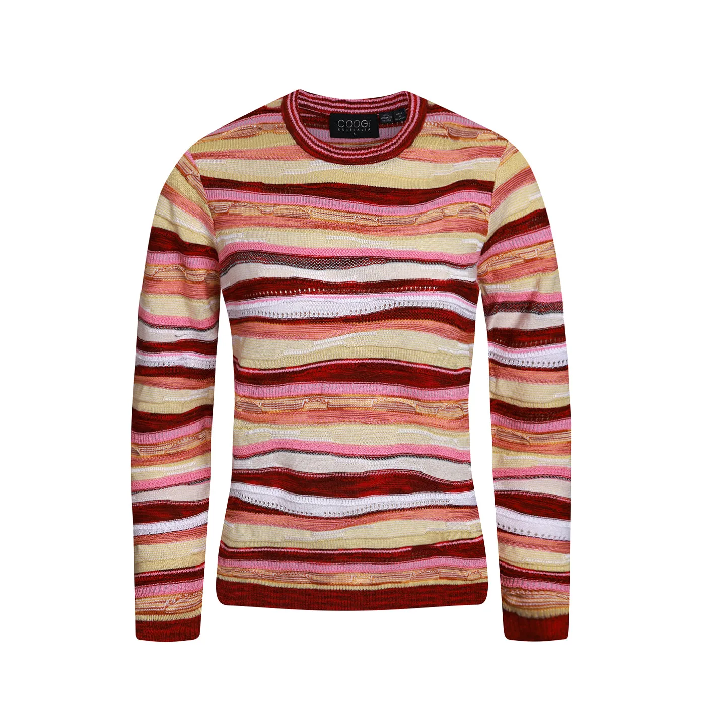 New - COOGI Women's All-Season Sweater Knit LS Top - Pink-Yellow sold by COOGI product image thumbnail 2