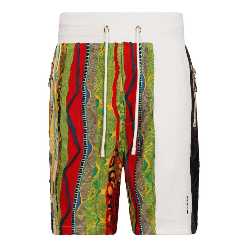 Sweater Pieced Fleece Shorts - Gold sold by COOGI