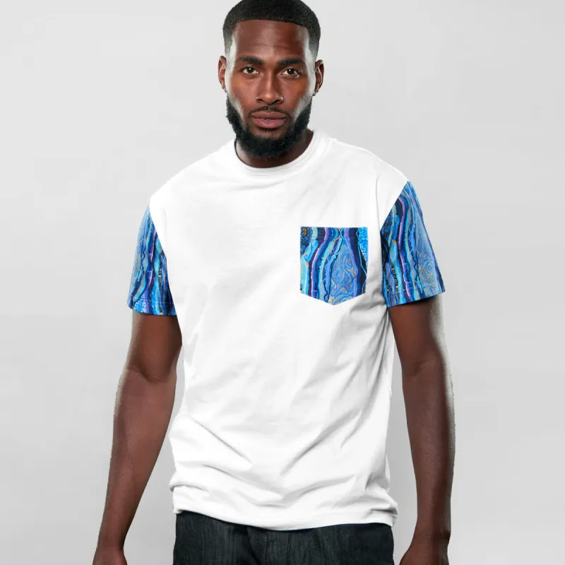 COOGI Classic Blues Patchwork Tee White sold by COOGI