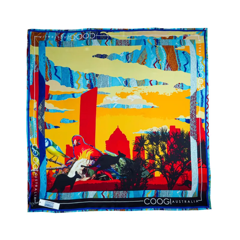 Silk Scarf -CityScape sold by COOGI