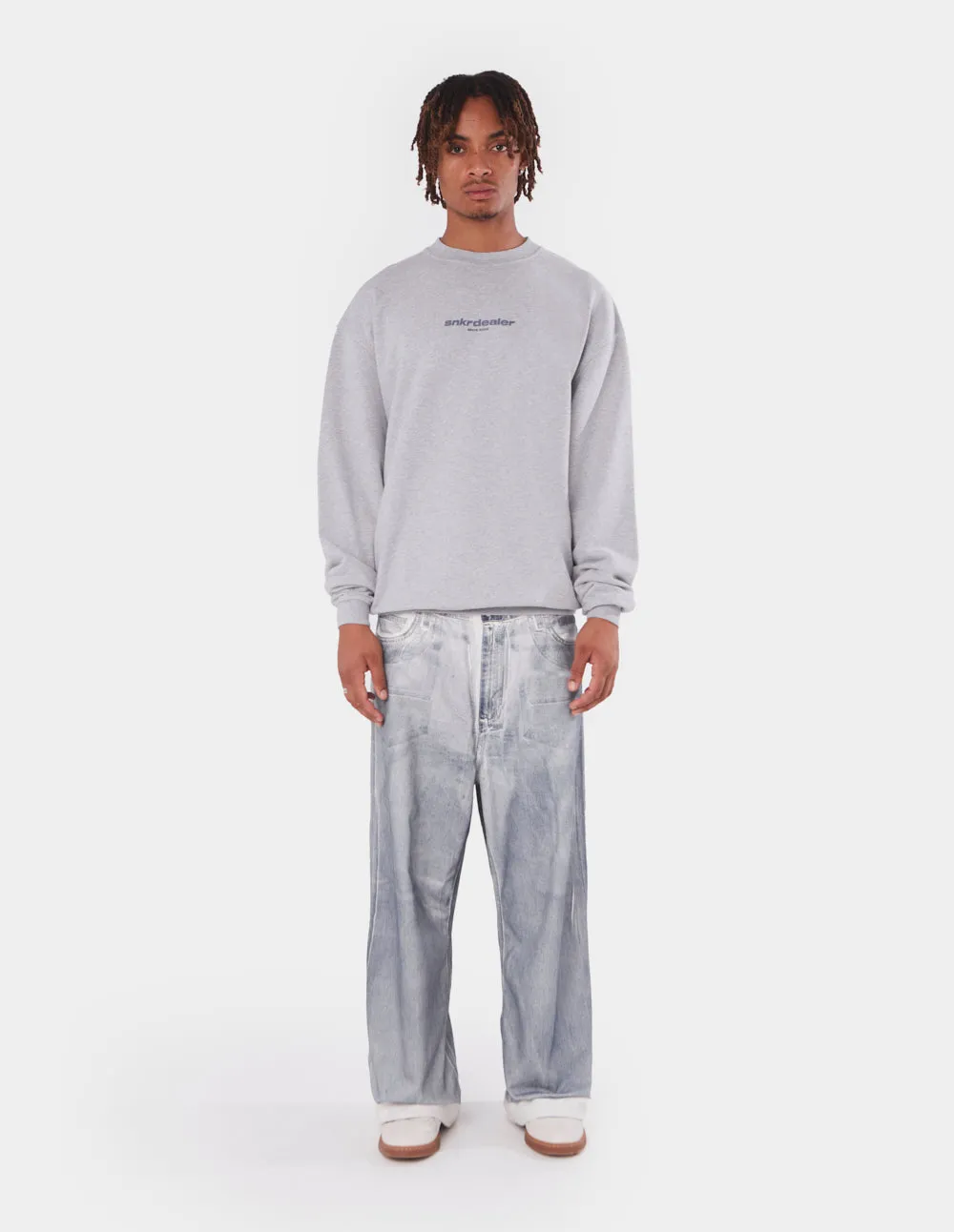 Straight Grey Crewneck sold by Coolway product image thumbnail 4