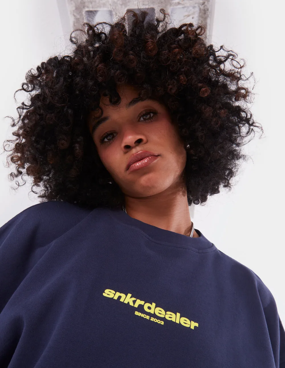 Straight Navy Crewneck sold by Coolway product image thumbnail 2