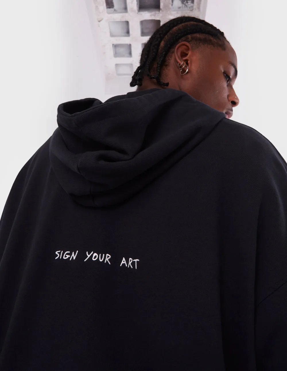 Roomy Black Hoodie sold by Coolway product image thumbnail 2