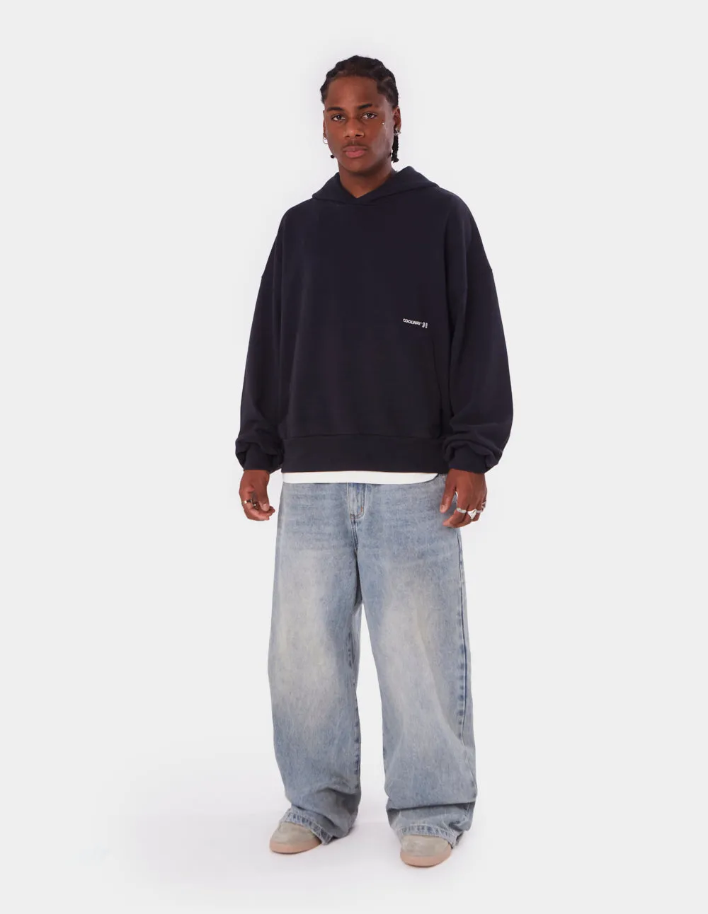 Roomy Black Hoodie sold by Coolway product image thumbnail 4