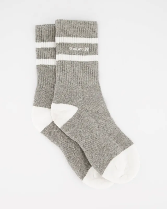 Court Grey Socks sold by Coolway