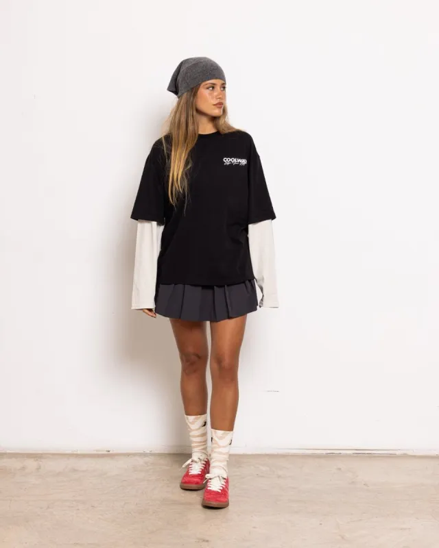 Black Double Sleeve made by Coolway