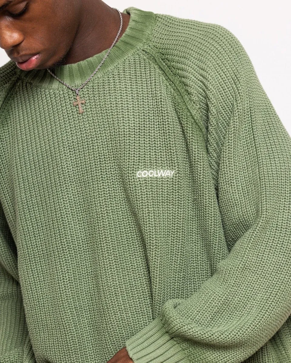 Green Knit Sweater sold by Coolway product image thumbnail 3