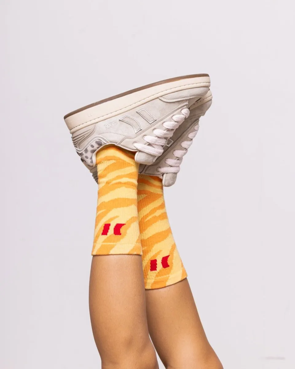 Zebra Yellow Socks sold by Coolway product image thumbnail 2