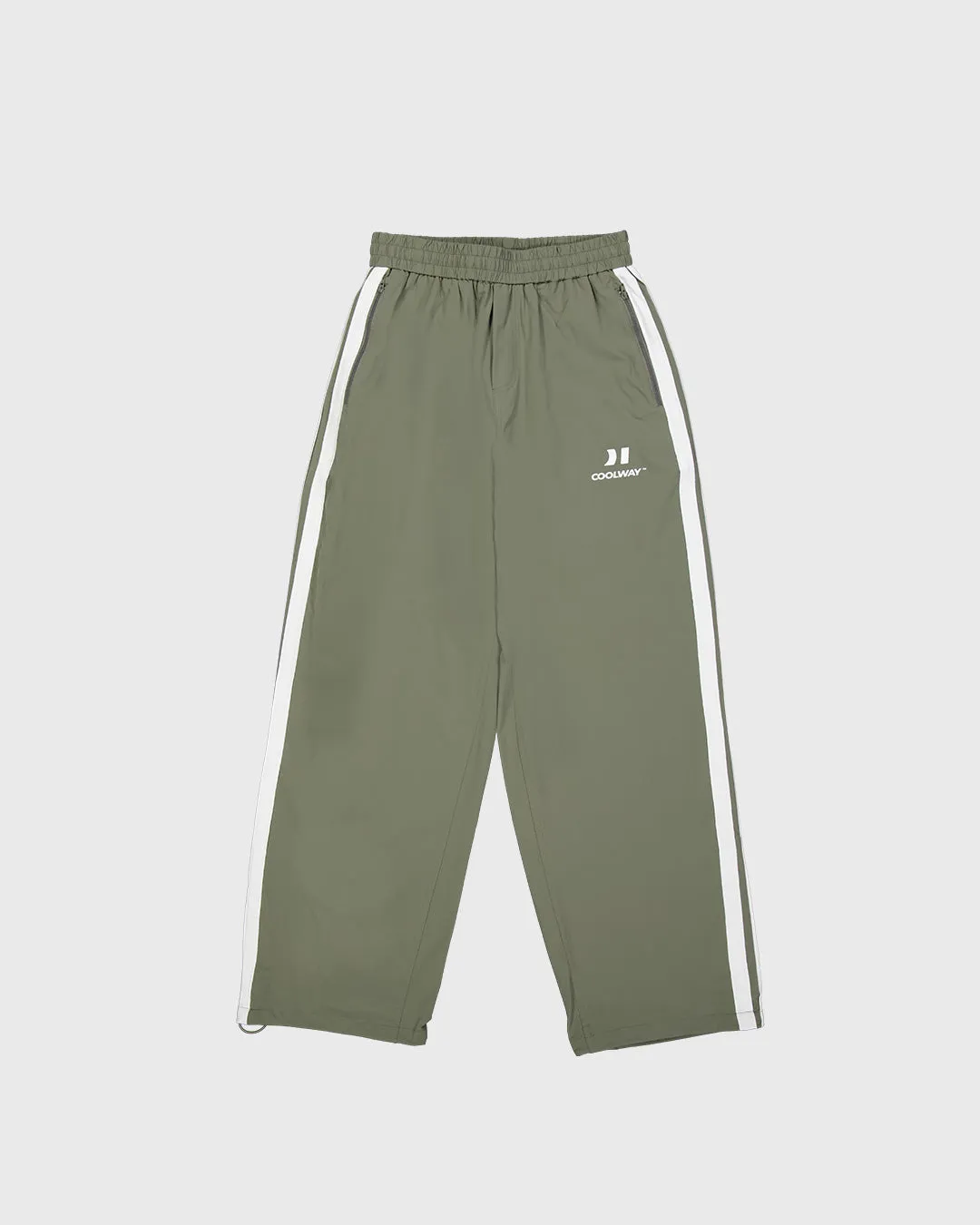 Olive Nylon Track Pants sold by Coolway product image thumbnail 5