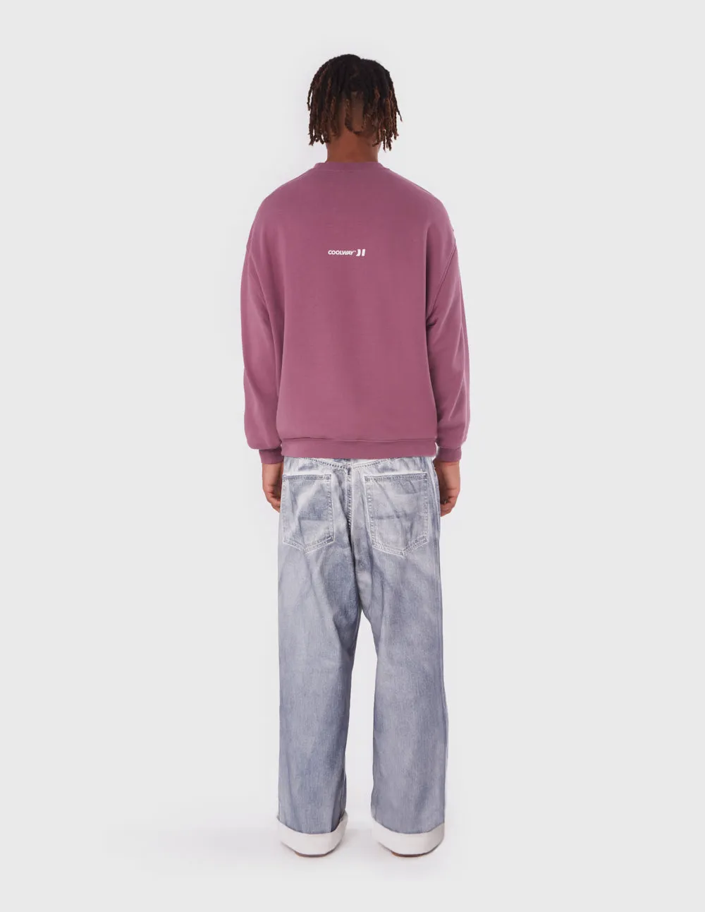 Straight Burgundy Crewneck sold by Coolway product image thumbnail 5