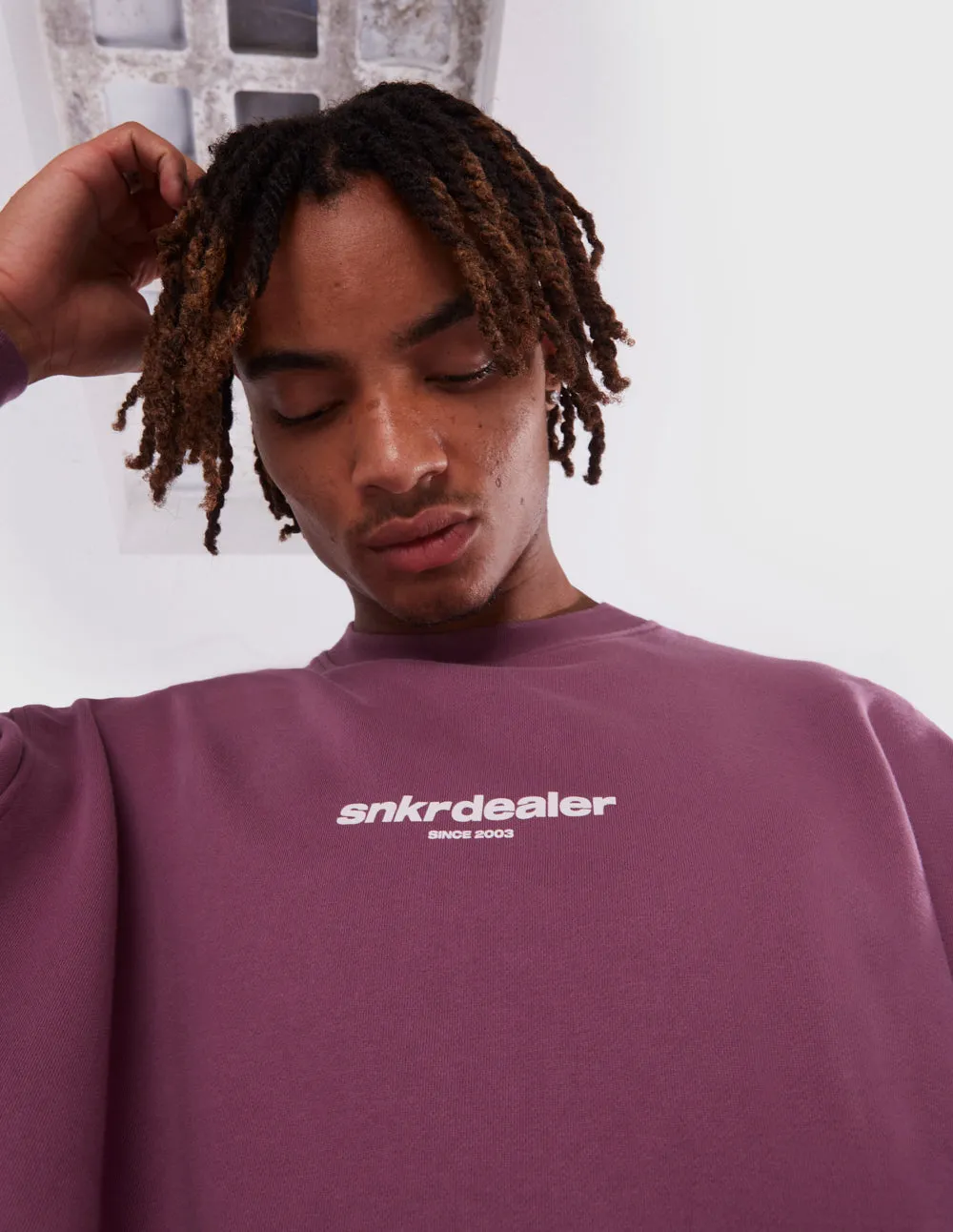 Straight Burgundy Crewneck sold by Coolway product image thumbnail 2