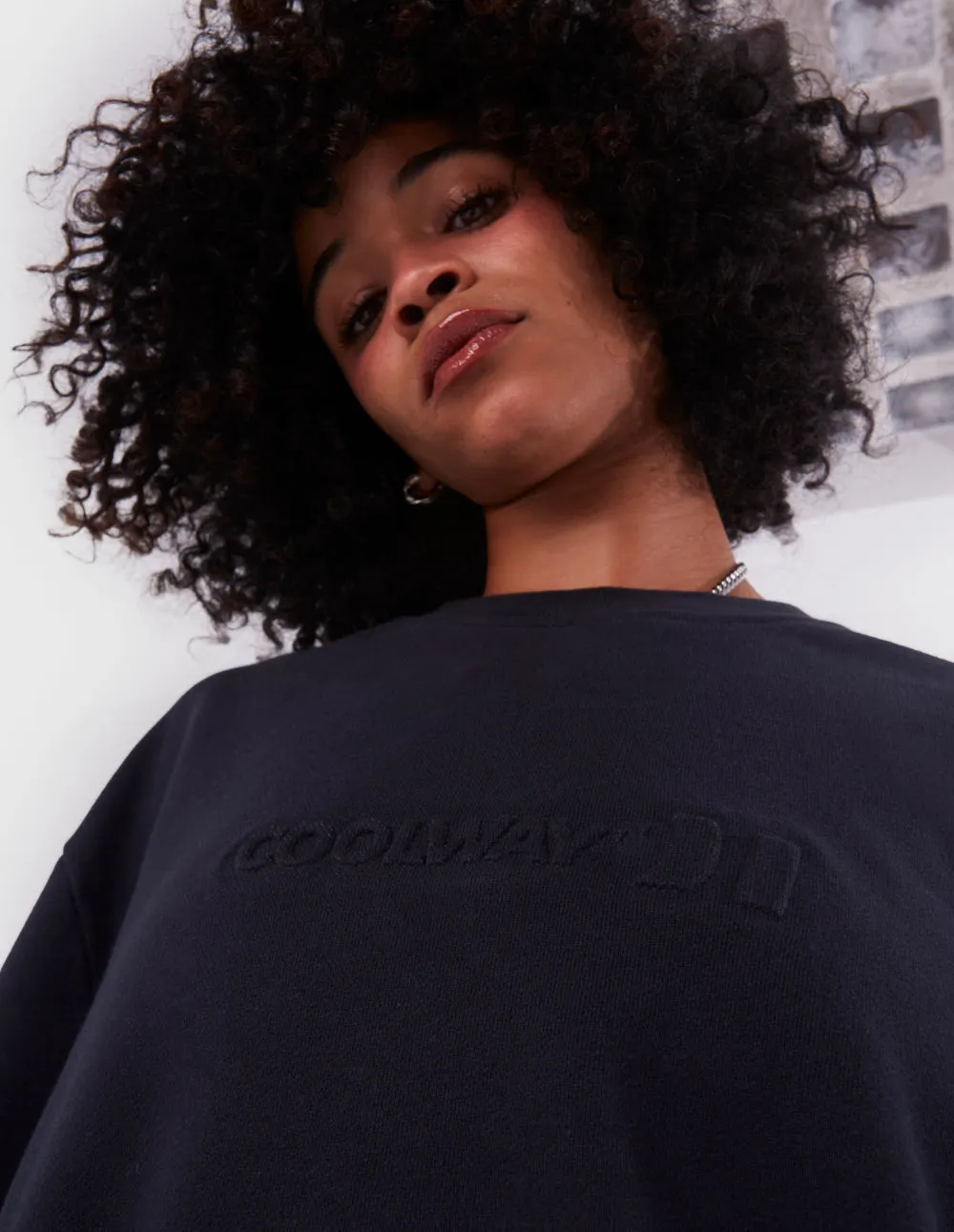 Embossed Black Crewneck sold by Coolway product image thumbnail 2