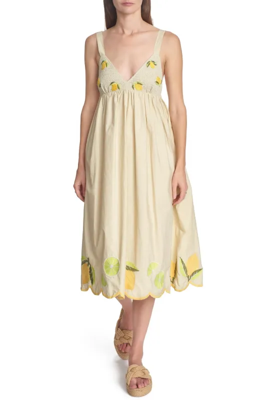THE FRANKIE DRESS- LEMONS sold by Corey Lynn Calter