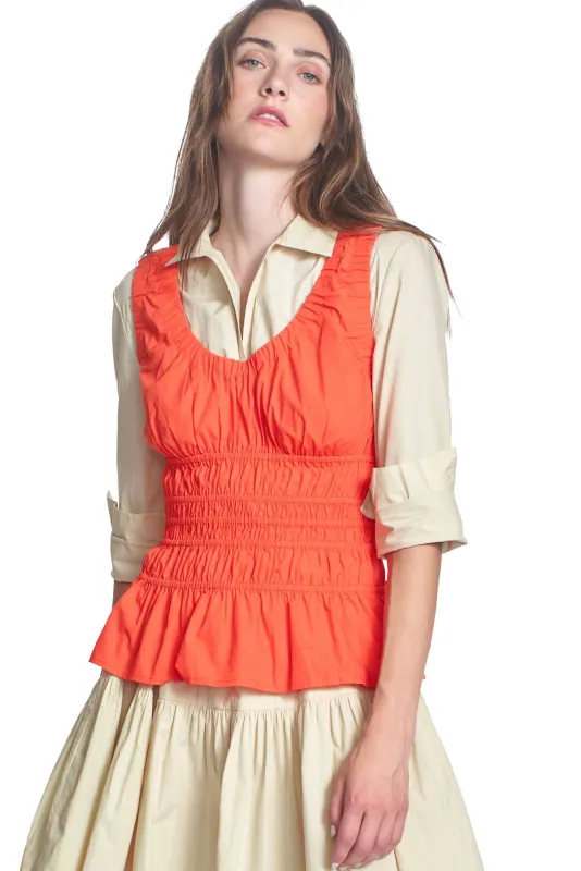 THE CHELSEA TOP-POPLIN sold by Corey Lynn Calter